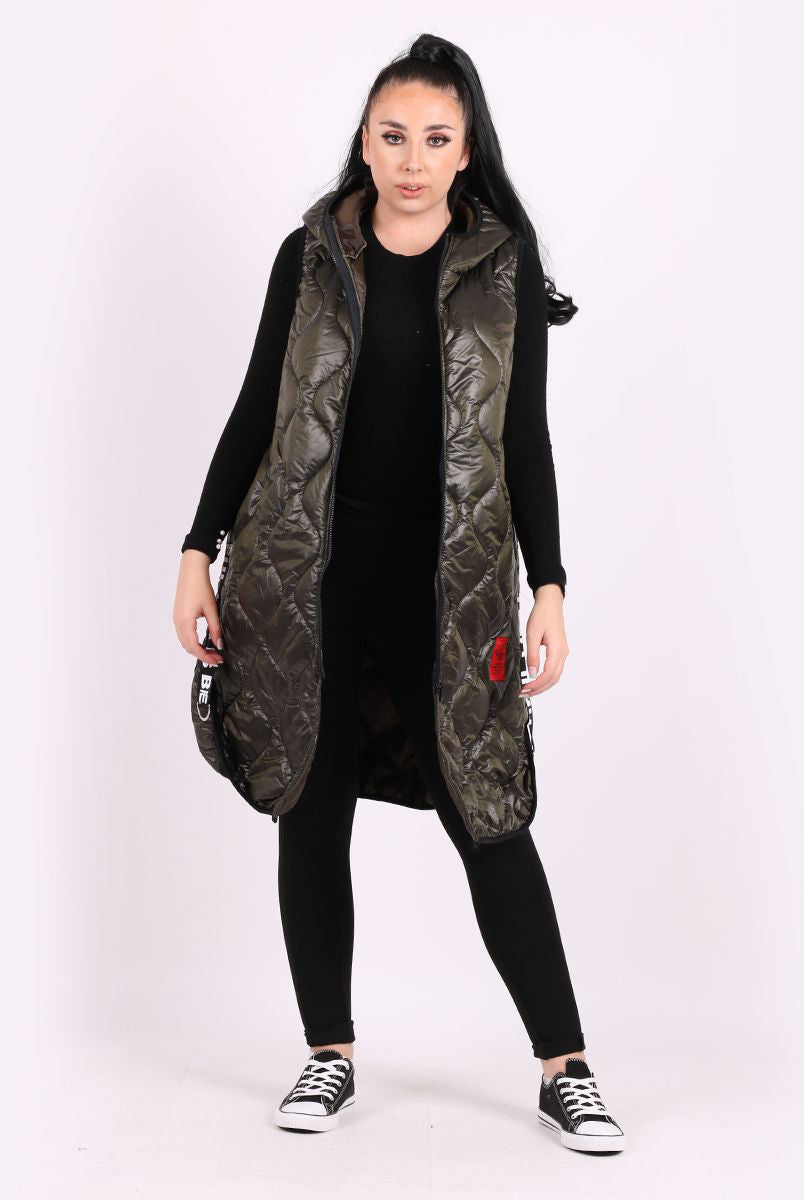 Hooded Puffer Coat Jackets & Coat WearAll Khaki One Size (12-18)