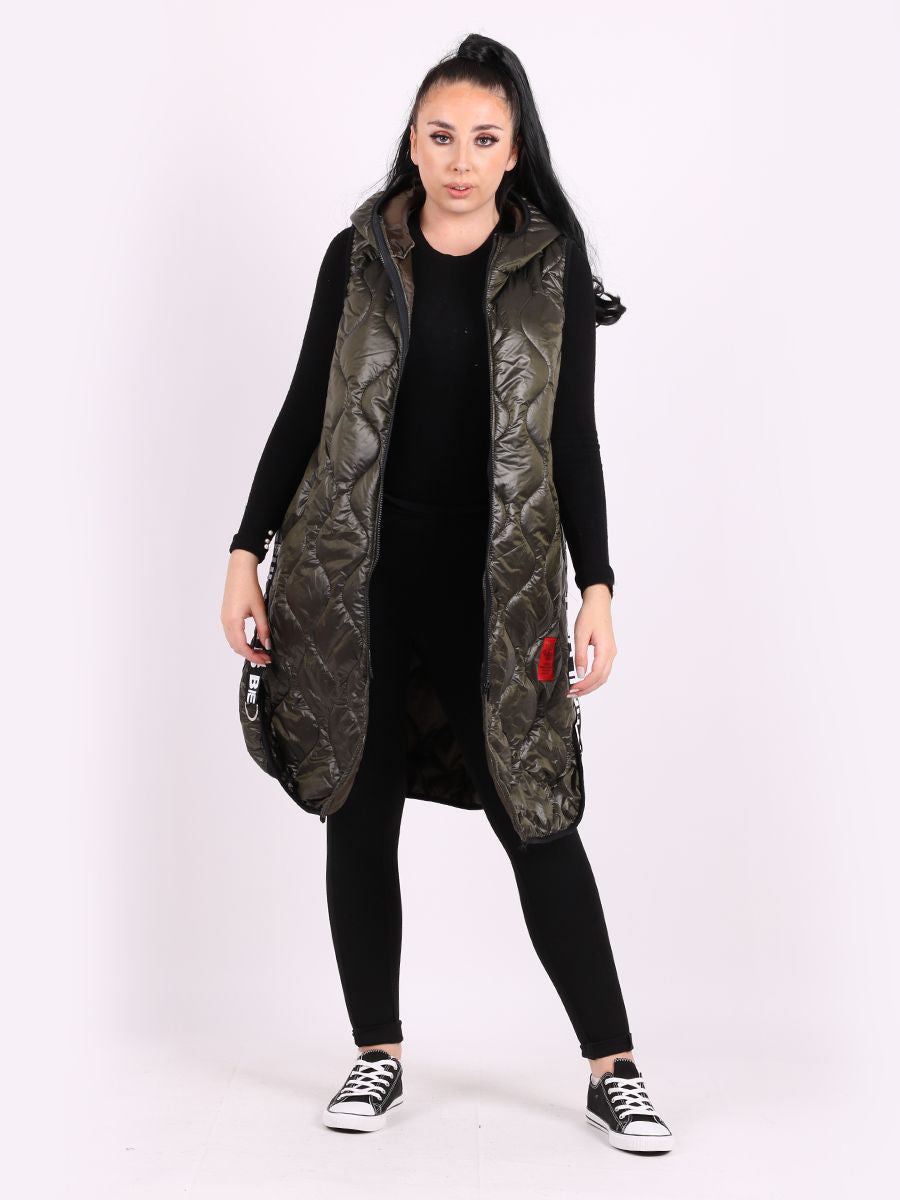 Hooded Puffer Coat Jackets & Coat WearAll Khaki One Size (12-18)