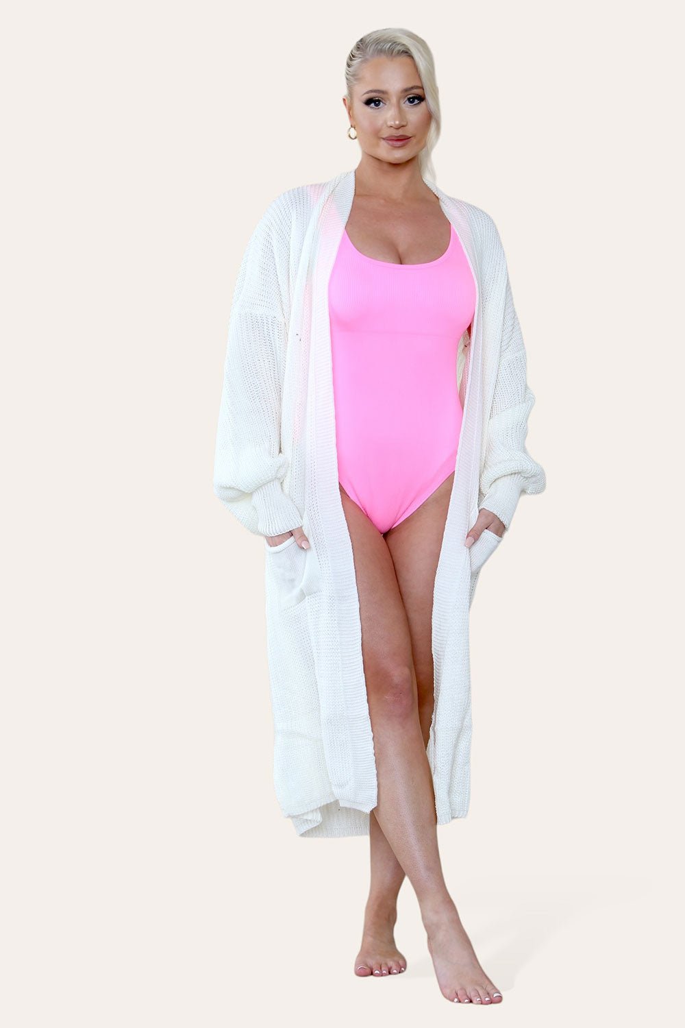 Ladies Balloon Sleeve Cardigan Cardigan WearAll