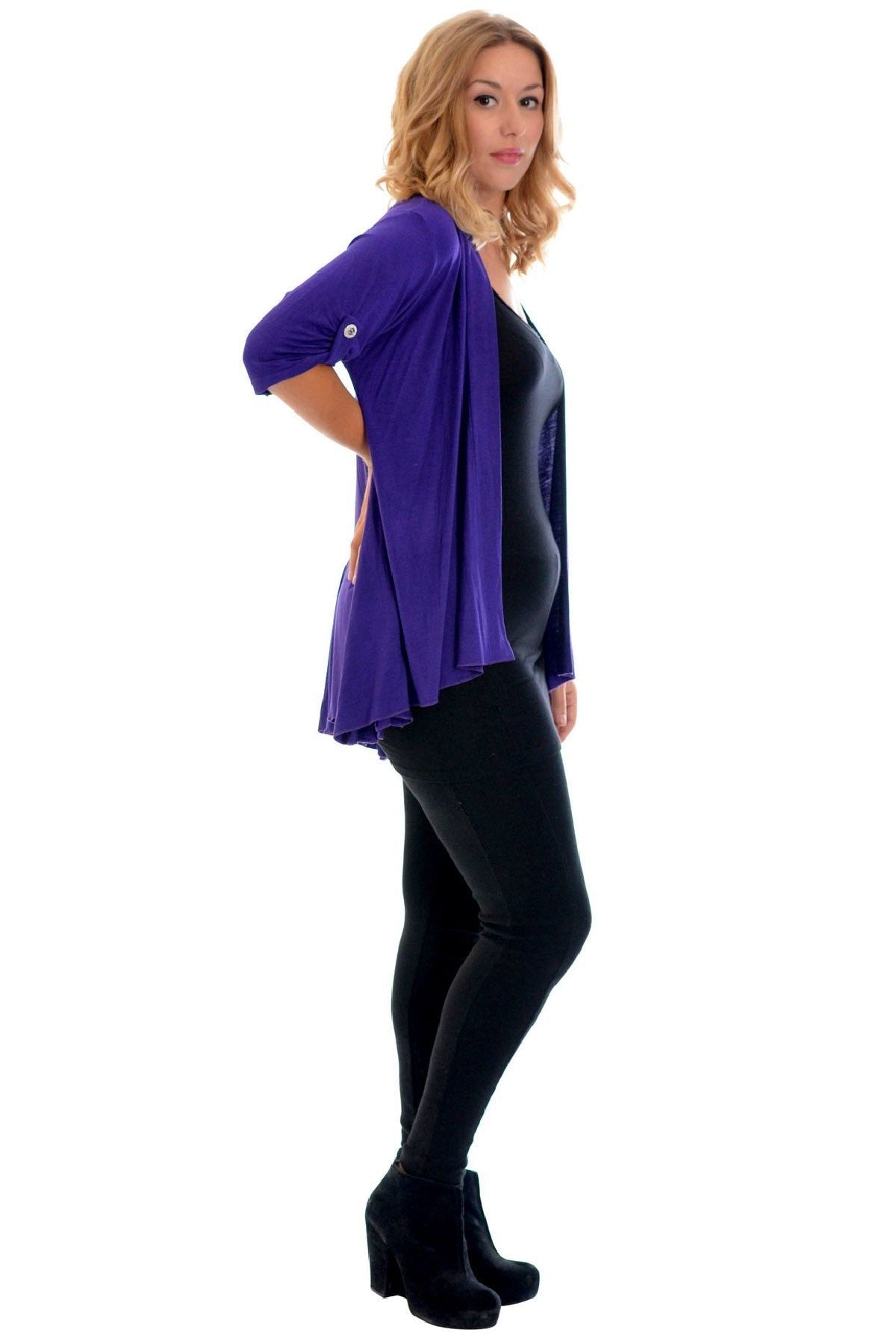 Button Open Cardigan Stretch Top cardigan WearAll