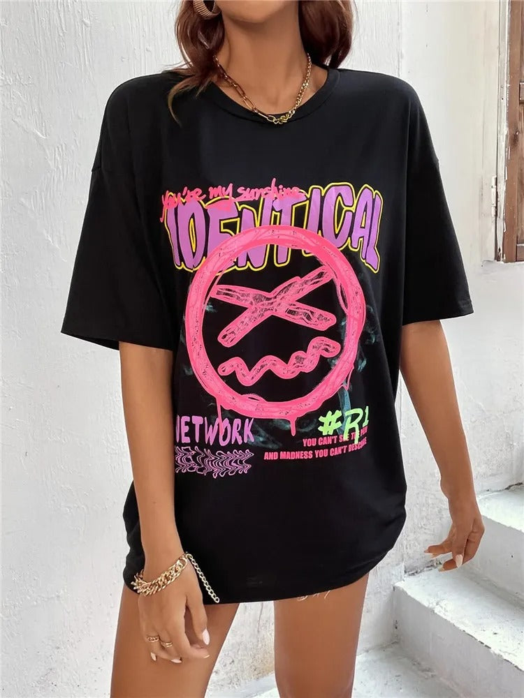 Identical Black T-Shirt Tops WearAll Black 16-18