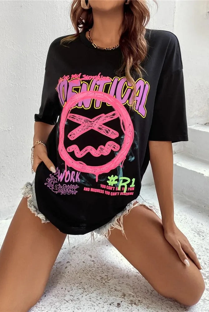 Identical Black T-Shirt Tops WearAll