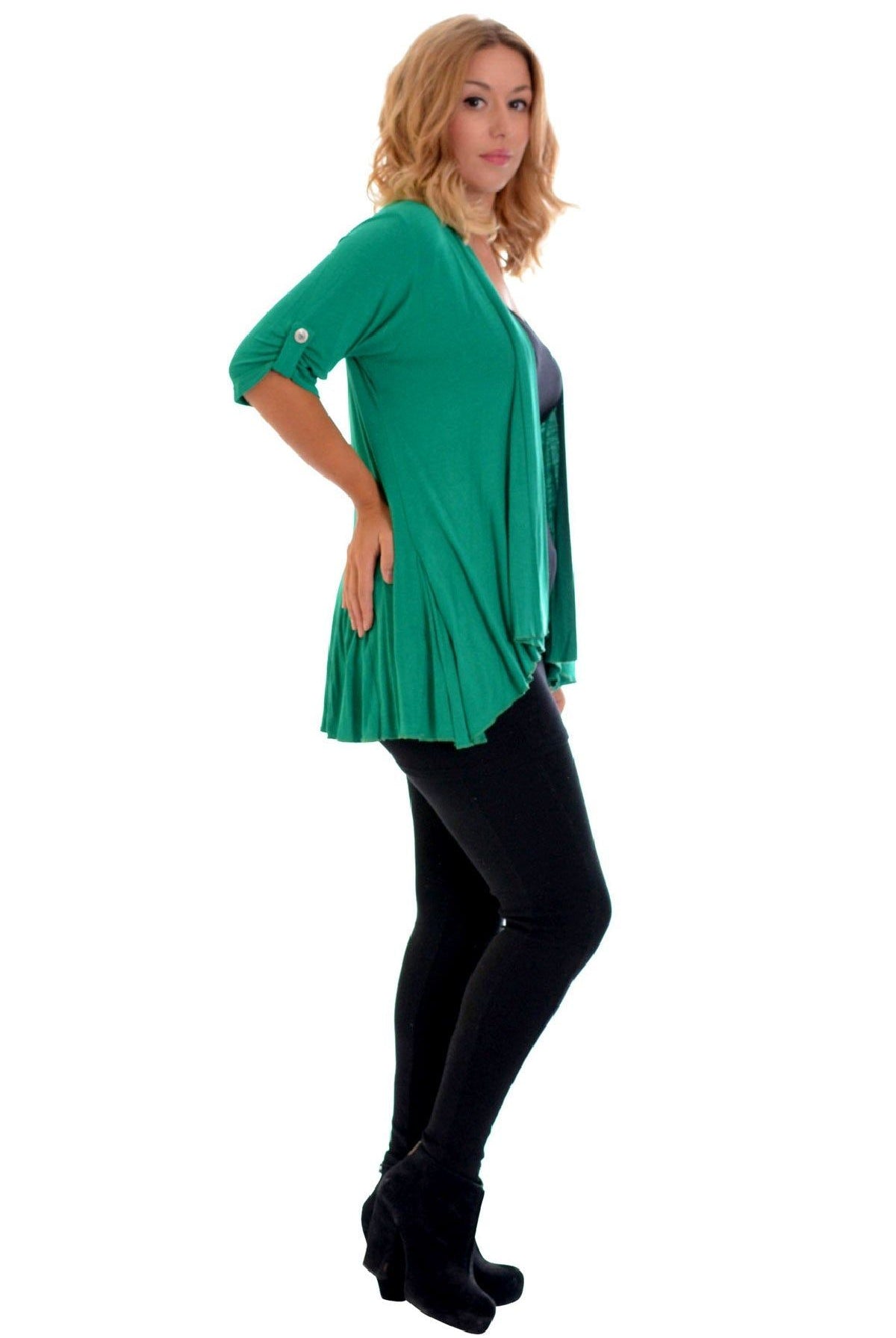 Button Open Cardigan Stretch Top cardigan WearAll