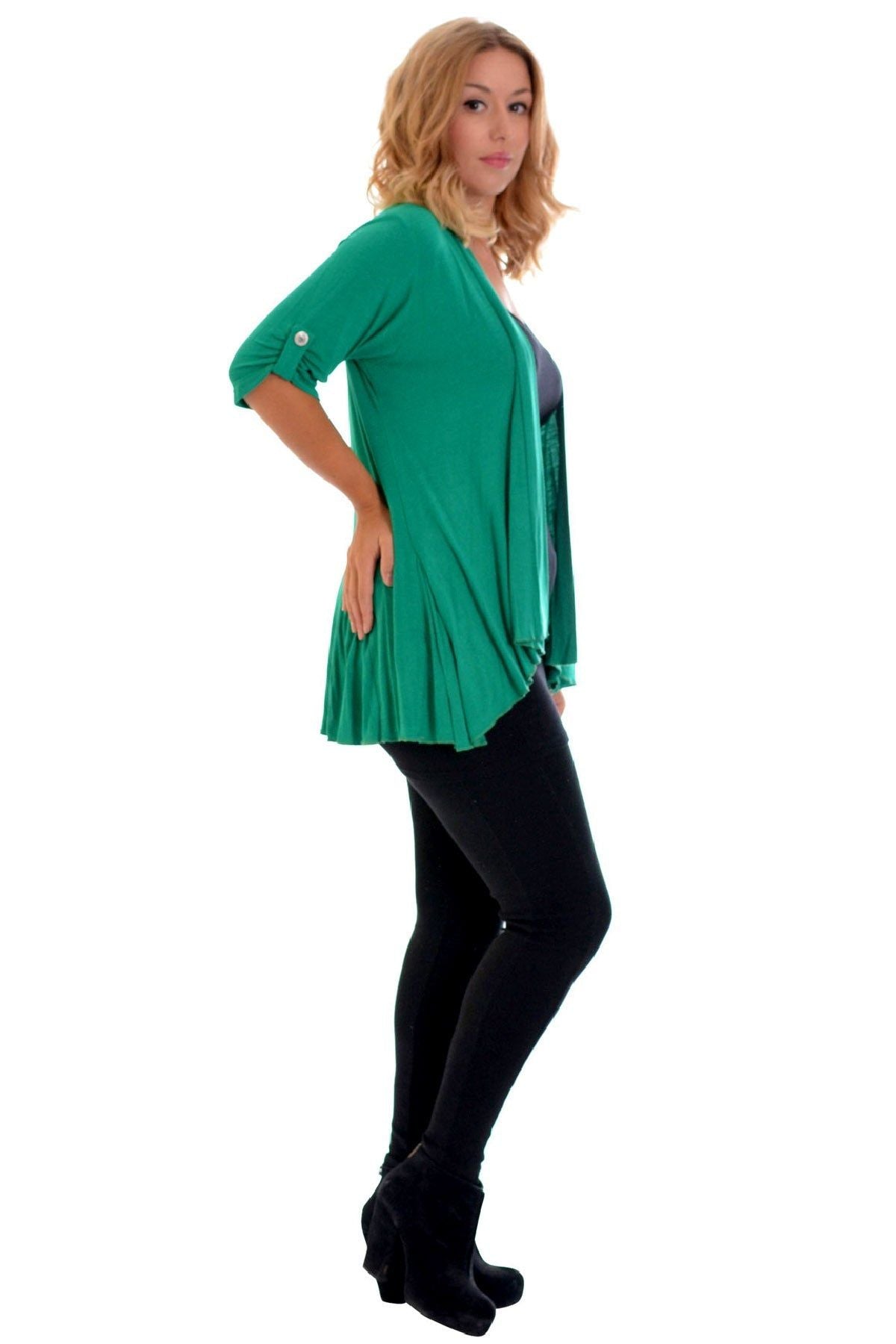 Button Open Cardigan Stretch Top cardigan WearAll