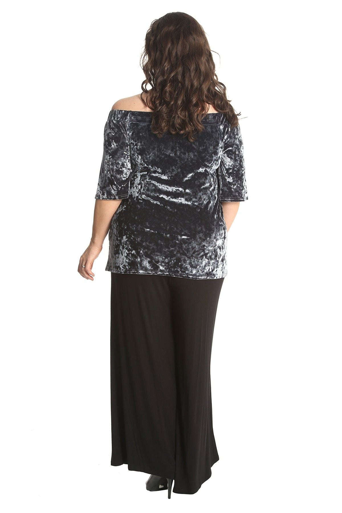 Crushed Velour Boho Party Bardot Top Tops WearAll