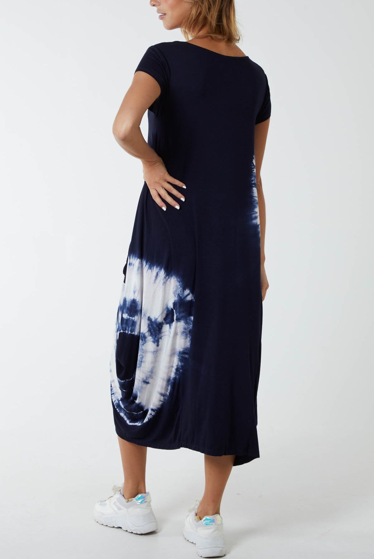 Tie Dye Parachute Midi Dress DMF2 WearAll