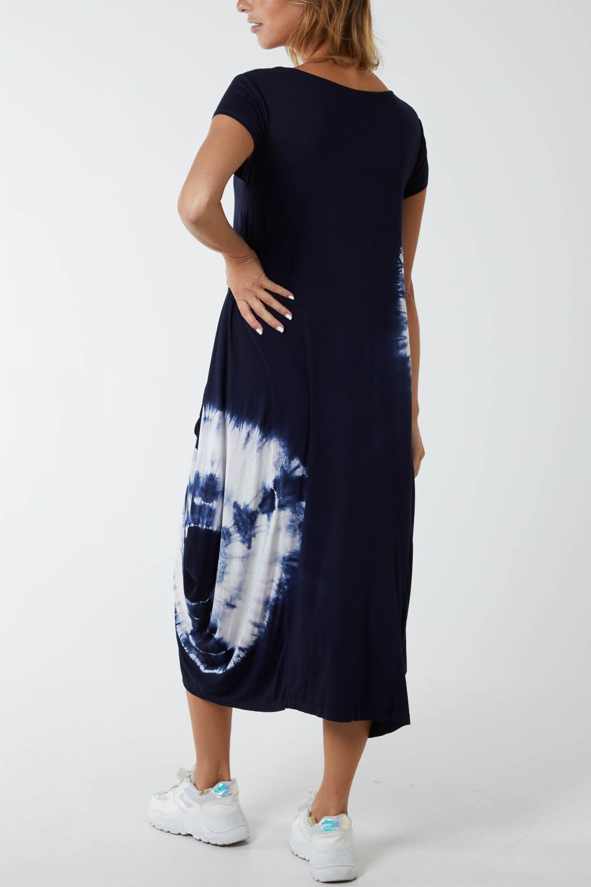 Tie Dye Parachute Midi Dress DMF2 WearAll