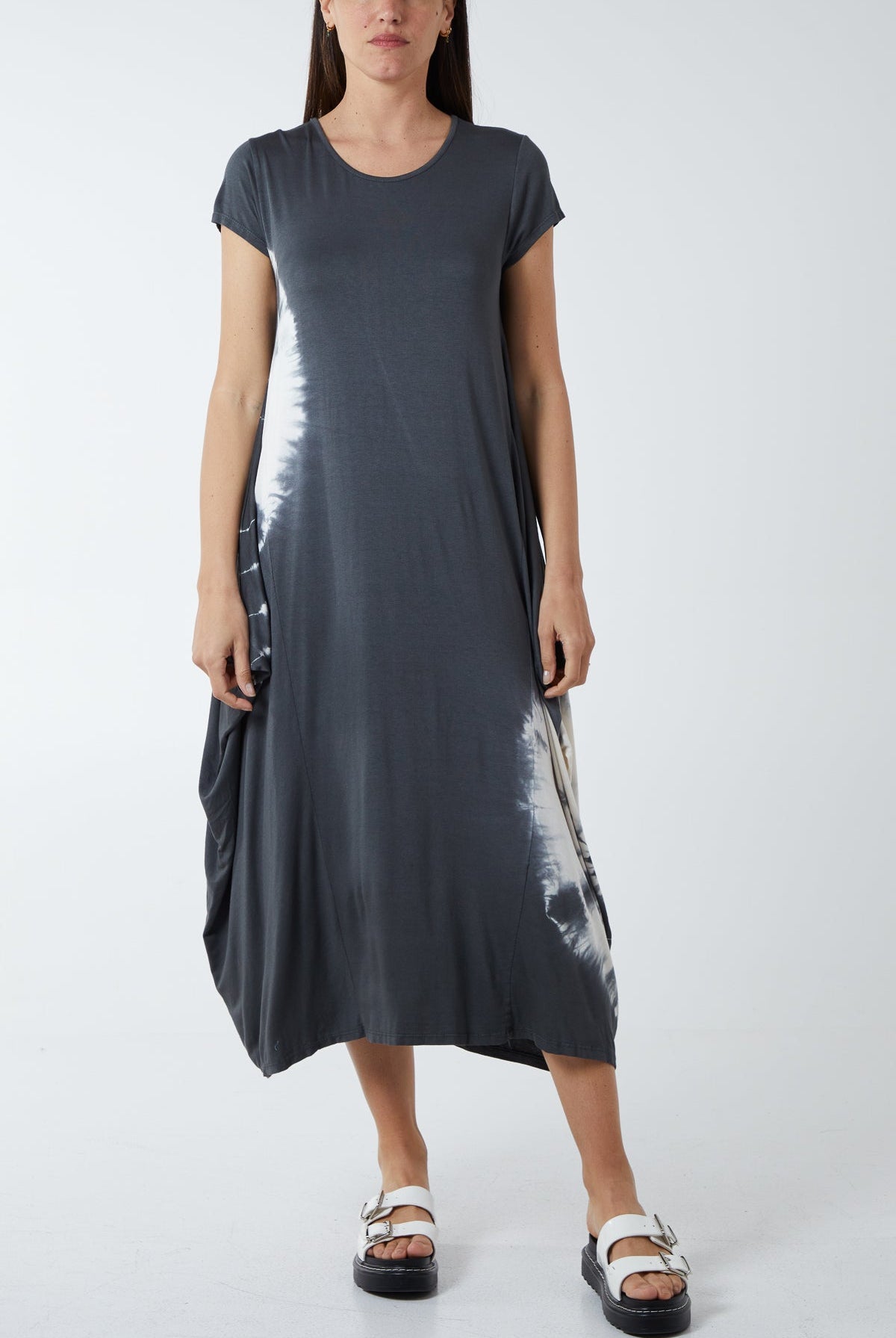 Tie Dye Parachute Midi Dress DMF2 WearAll