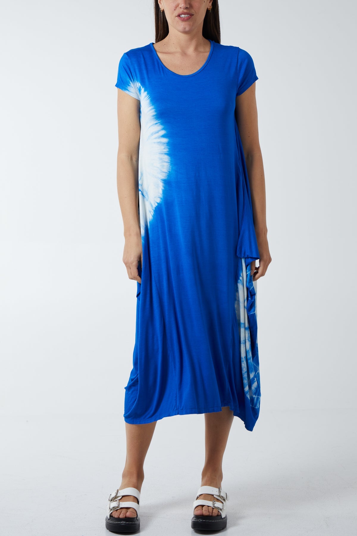 Tie Dye Parachute Midi Dress DMF2 WearAll