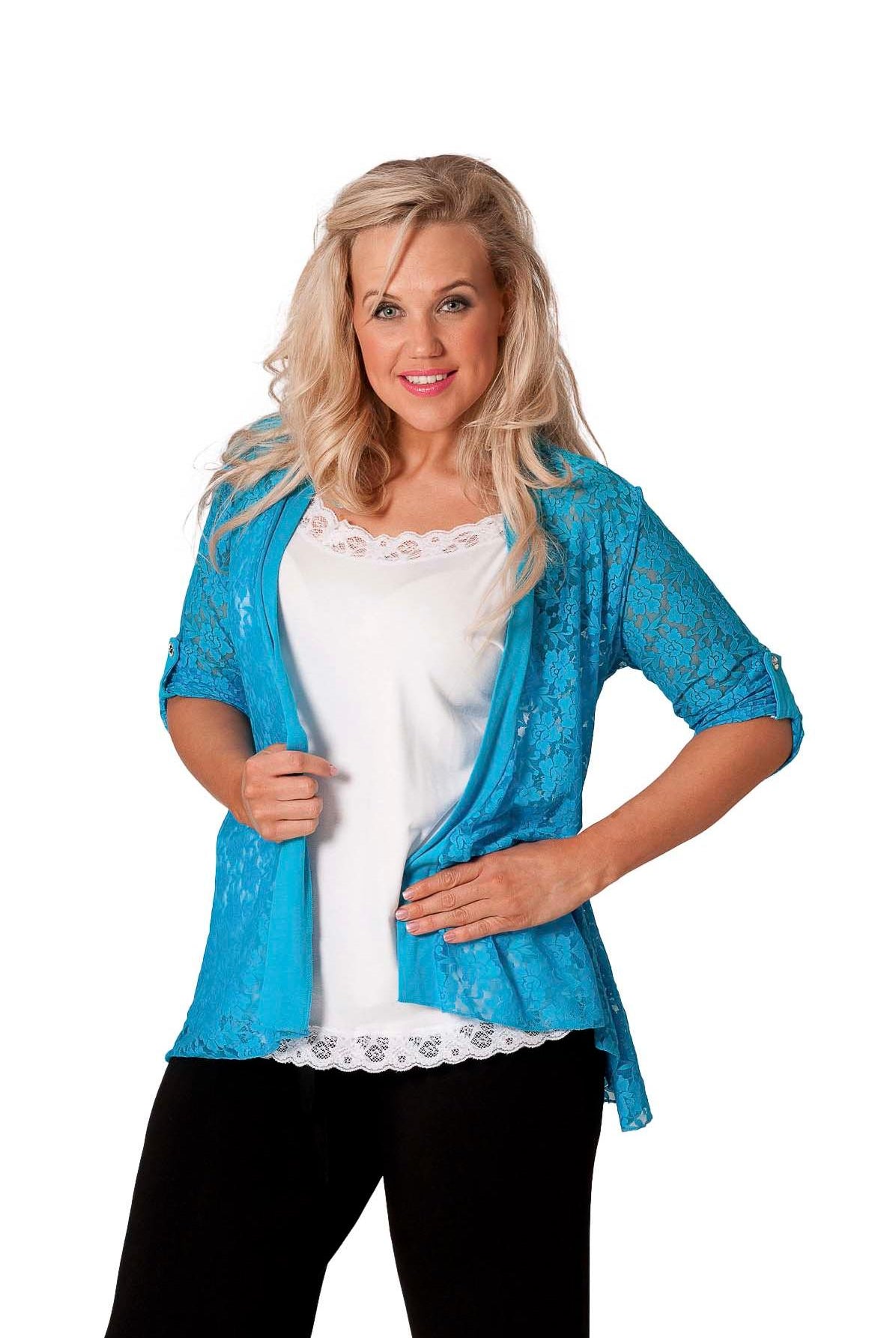 Lace Open Short Cardigan Top cardigan WearAll