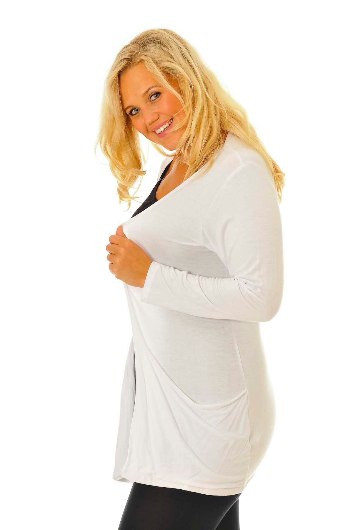 Plus Size Long Sleeve Pocket Cardigan cardigan WearAll
