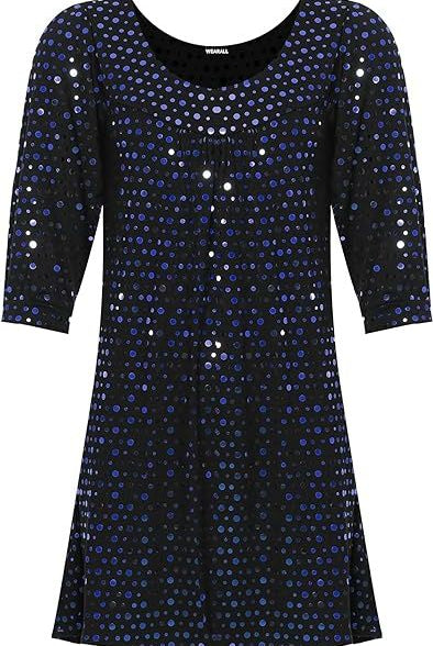 Polka Dot Sequin Spot Party Top Tops WearAll