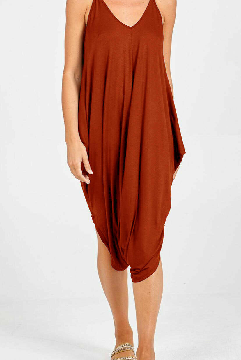 Lagenlook Strappy Baggy Harem Jumpsuit 10-16 Jumpsuit WearAll