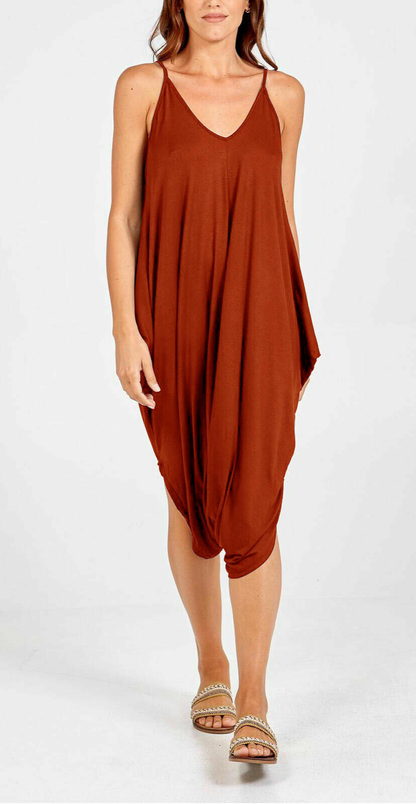 Lagenlook Strappy Baggy Harem Jumpsuit 10-16 Jumpsuit WearAll