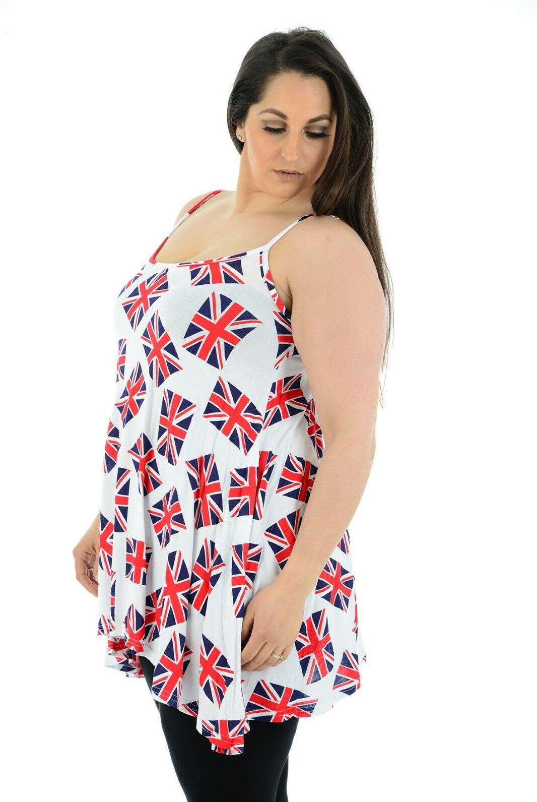 Union Jack Flag Print Swing Top Tops WearAll