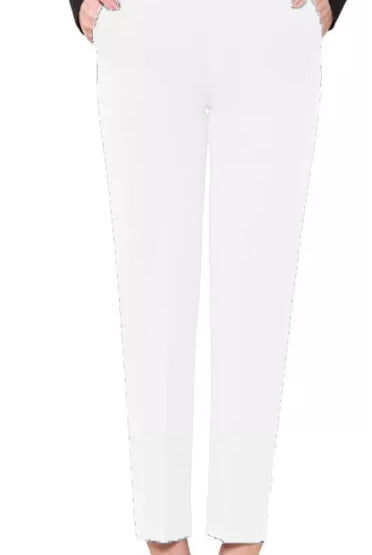 Half Elasticated Pocket Trouser - Blue, Taupe, White Trousers WearAll