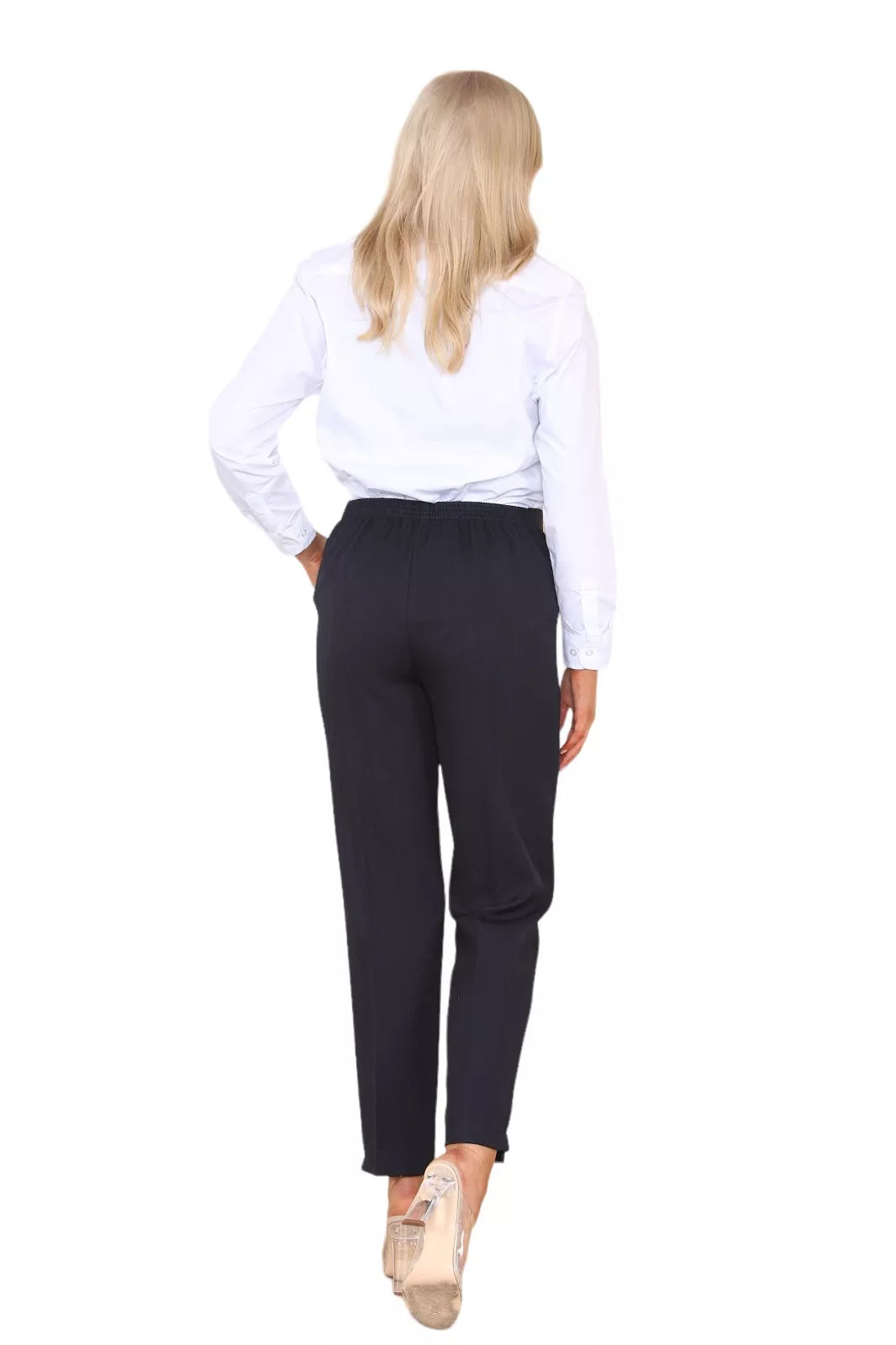 Half Elasticated Pocket Trouser - Black, Dark Green, Stone Trousers WearAll