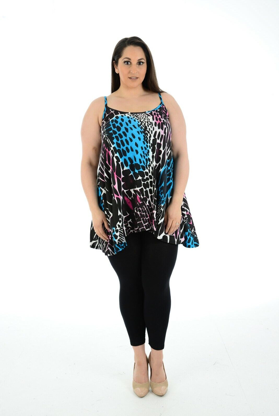Abstract Animal Paisley Print Vest Top Tops WearAll