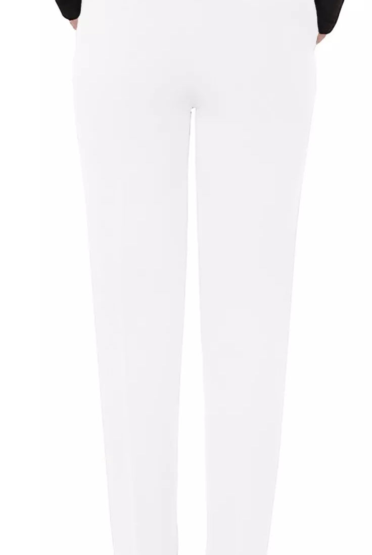 Half Elasticated Pocket Trouser - Blue, Taupe, White Trousers WearAll