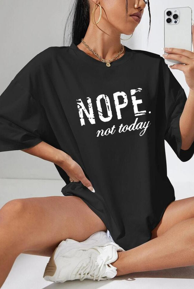 Nope T-Shirt Clothing WearAll Black 8-10