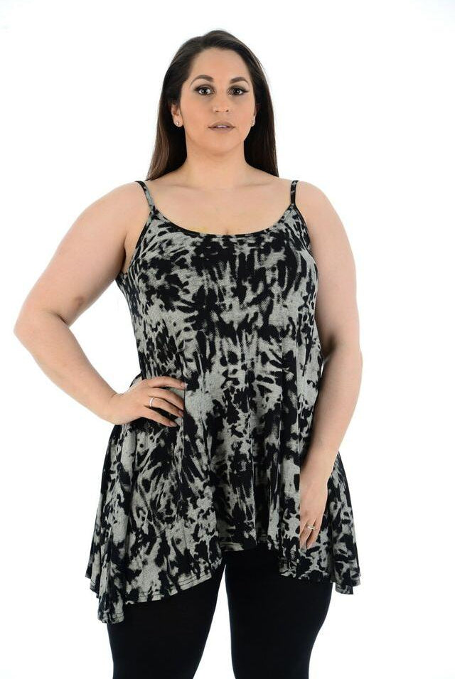 Abstract Animal Paisley Print Vest Top Tops WearAll Tie Dye 12-14