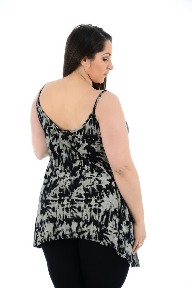 Plus Size Abstract Animal Paisley Print Vest Top Tops WearAll
