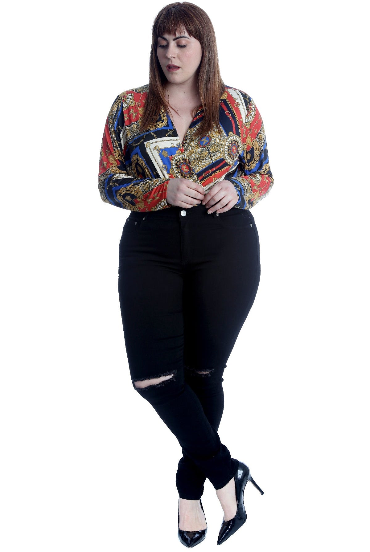 Straight Leg Ripped Jeans Jeans WearAll