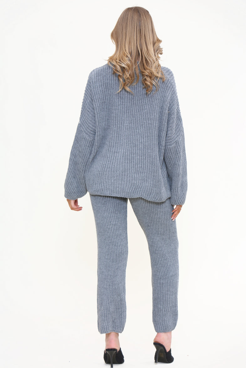 Chunky Knitted Button Up Set Loungewear WearAll