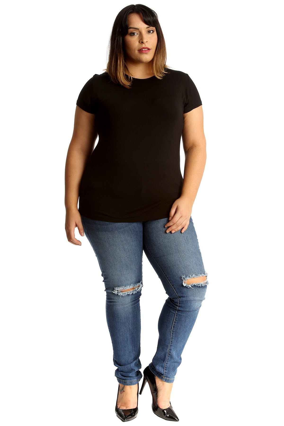 Straight Leg Ripped Jeans Jeans WearAll