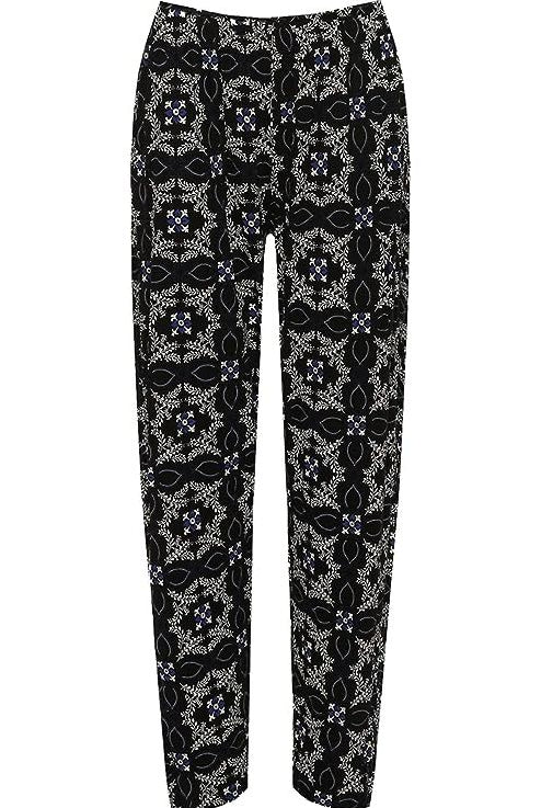 Square Floral Print Full Length Trouser Trousers WearAll