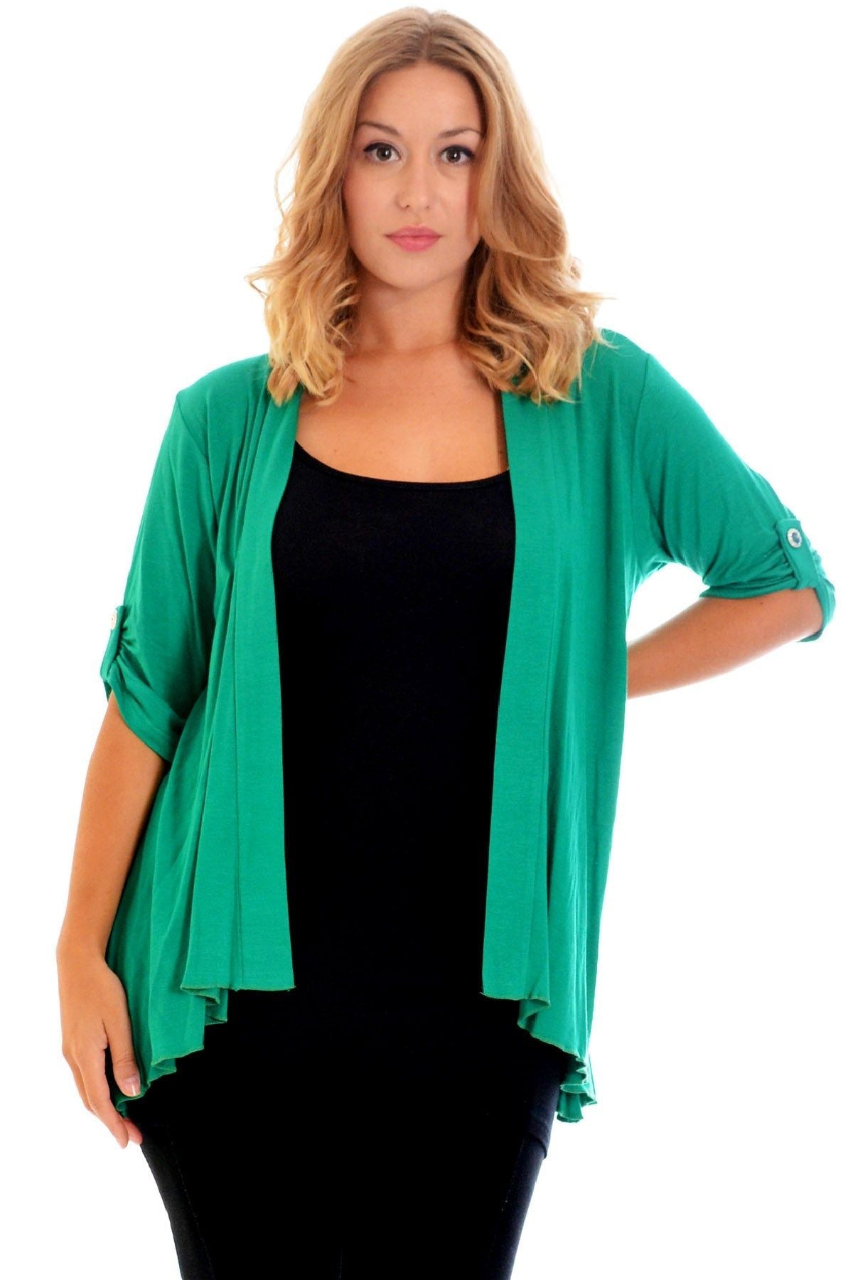Button Open Cardigan Stretch Top cardigan WearAll