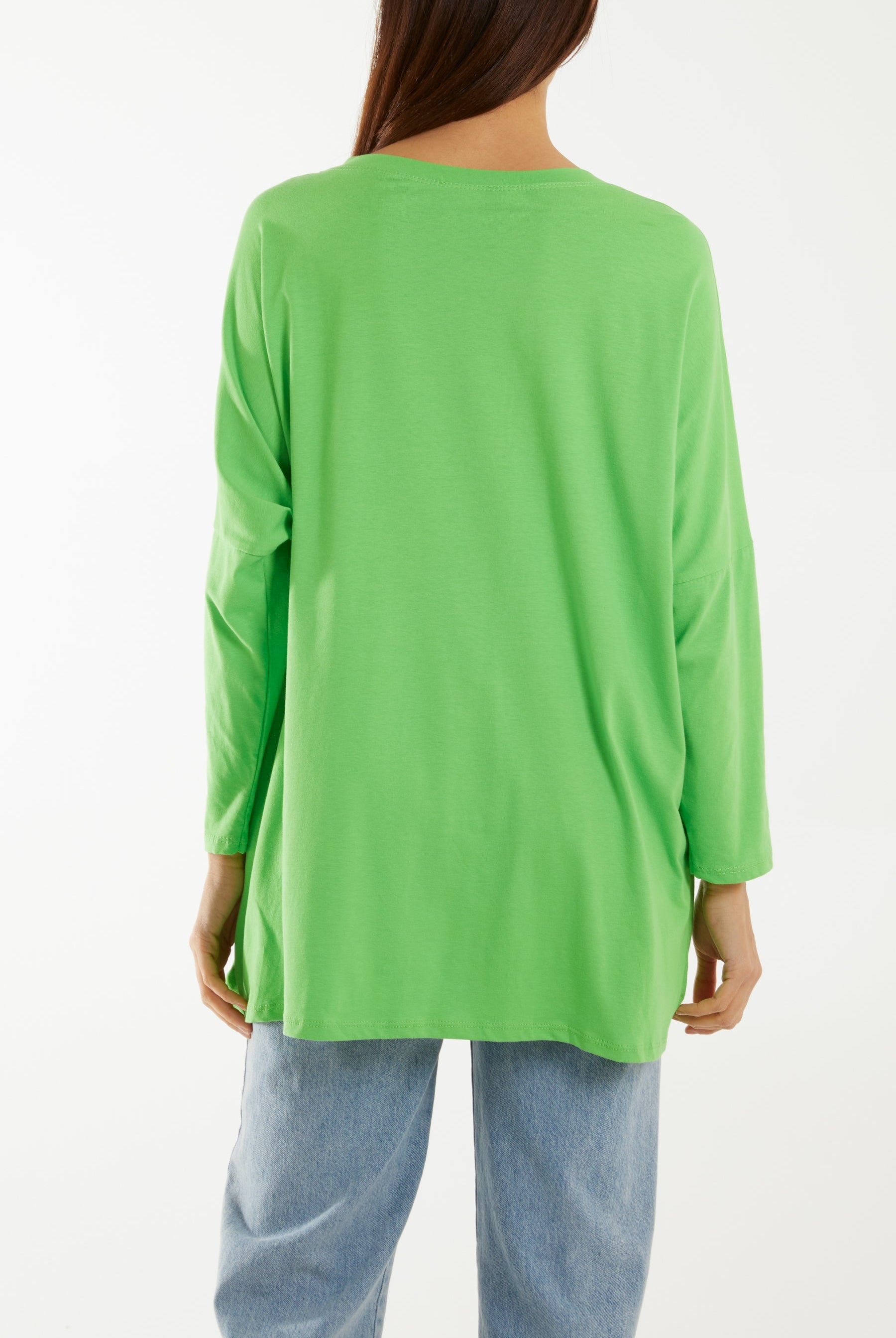 Multicolour Fluffy Daisy Long Sleeve Top T-shirts WearAll