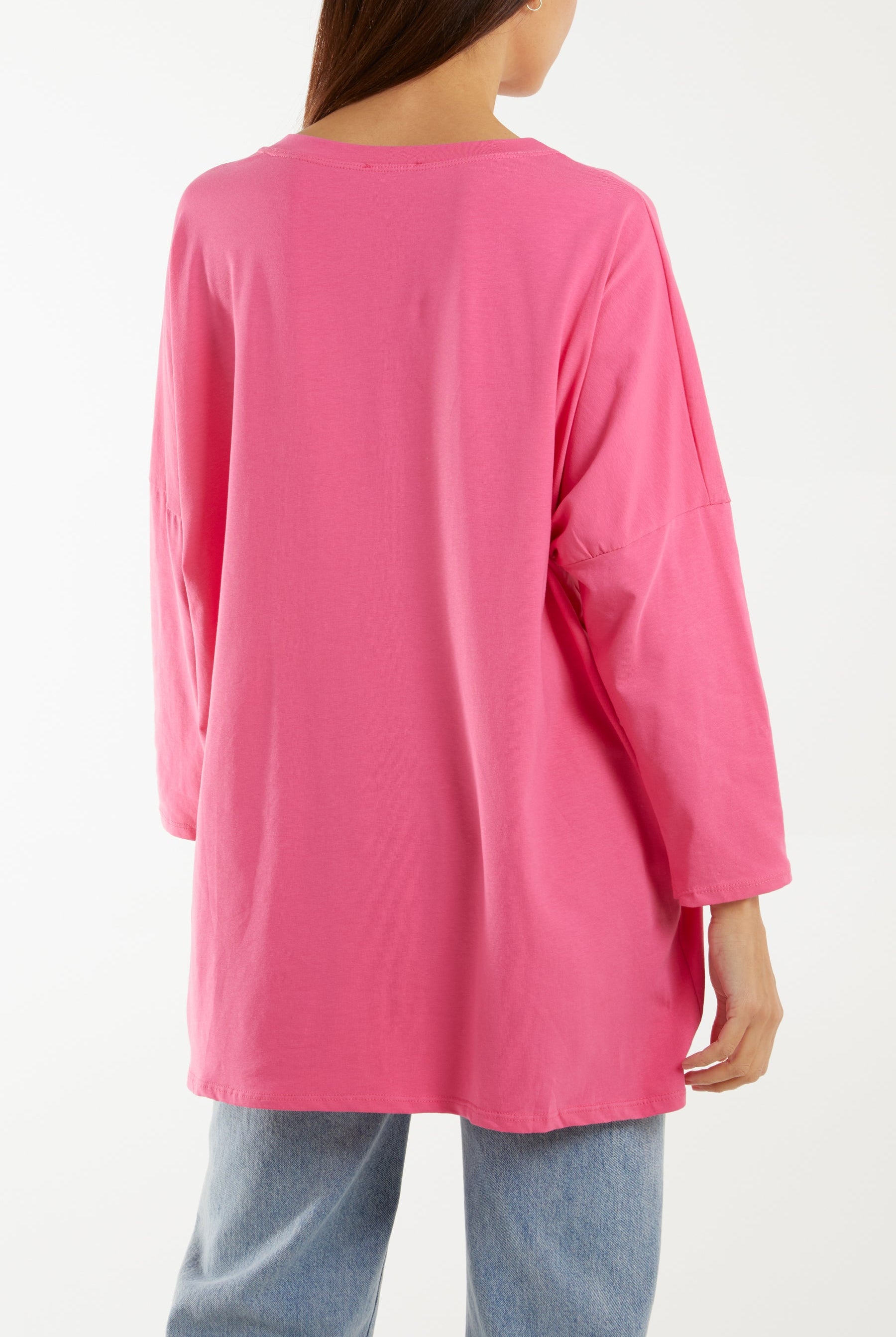 Multicolour Fluffy Daisy Long Sleeve Top T-shirts WearAll