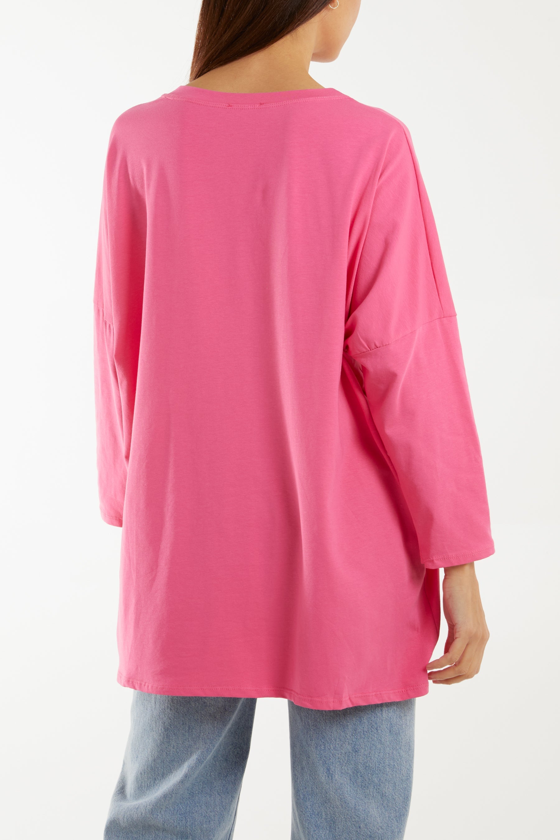 Multicolour Fluffy Daisy Long Sleeve Top T-shirts WearAll