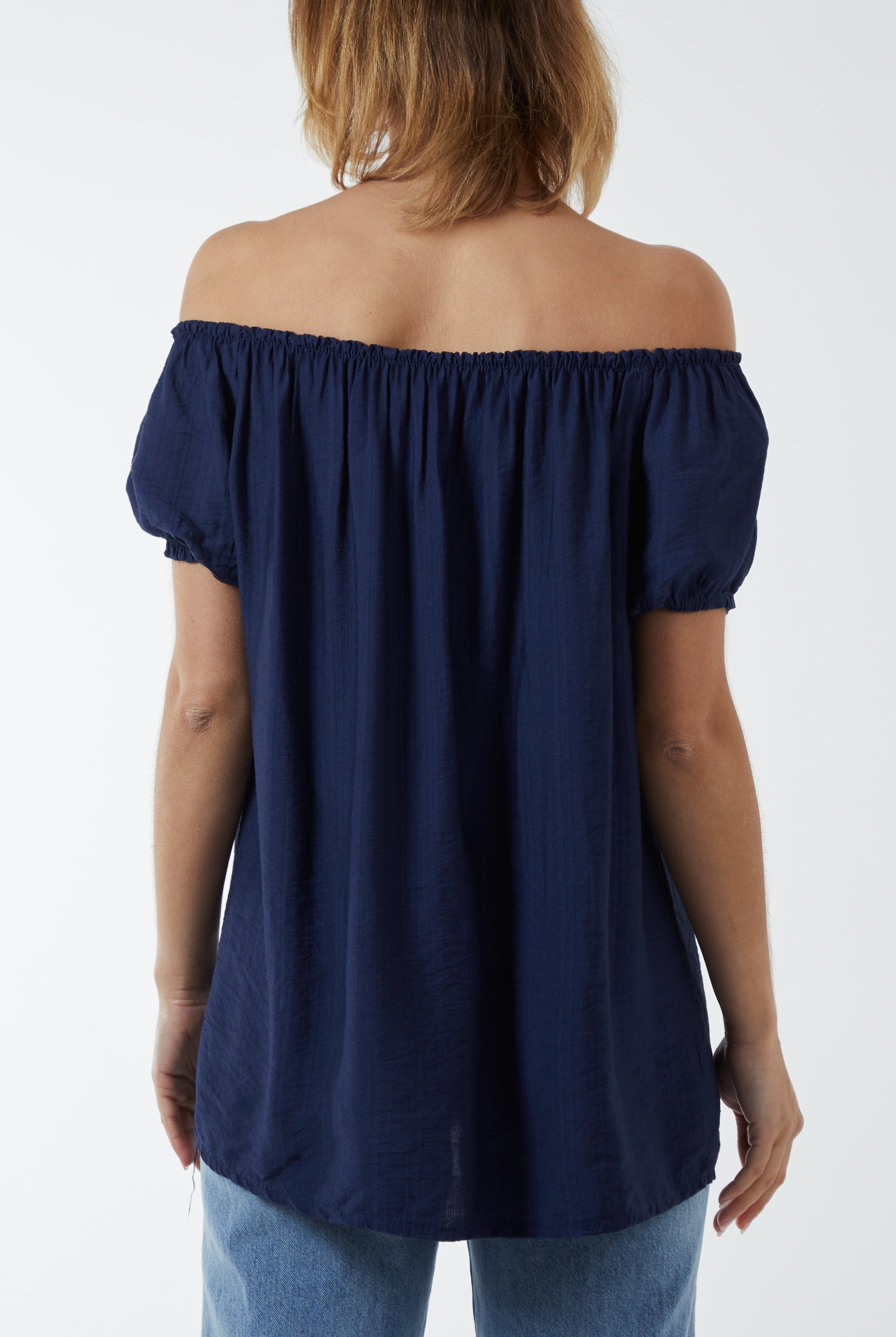 Short Sleeve Bardot Top Tops WearAll