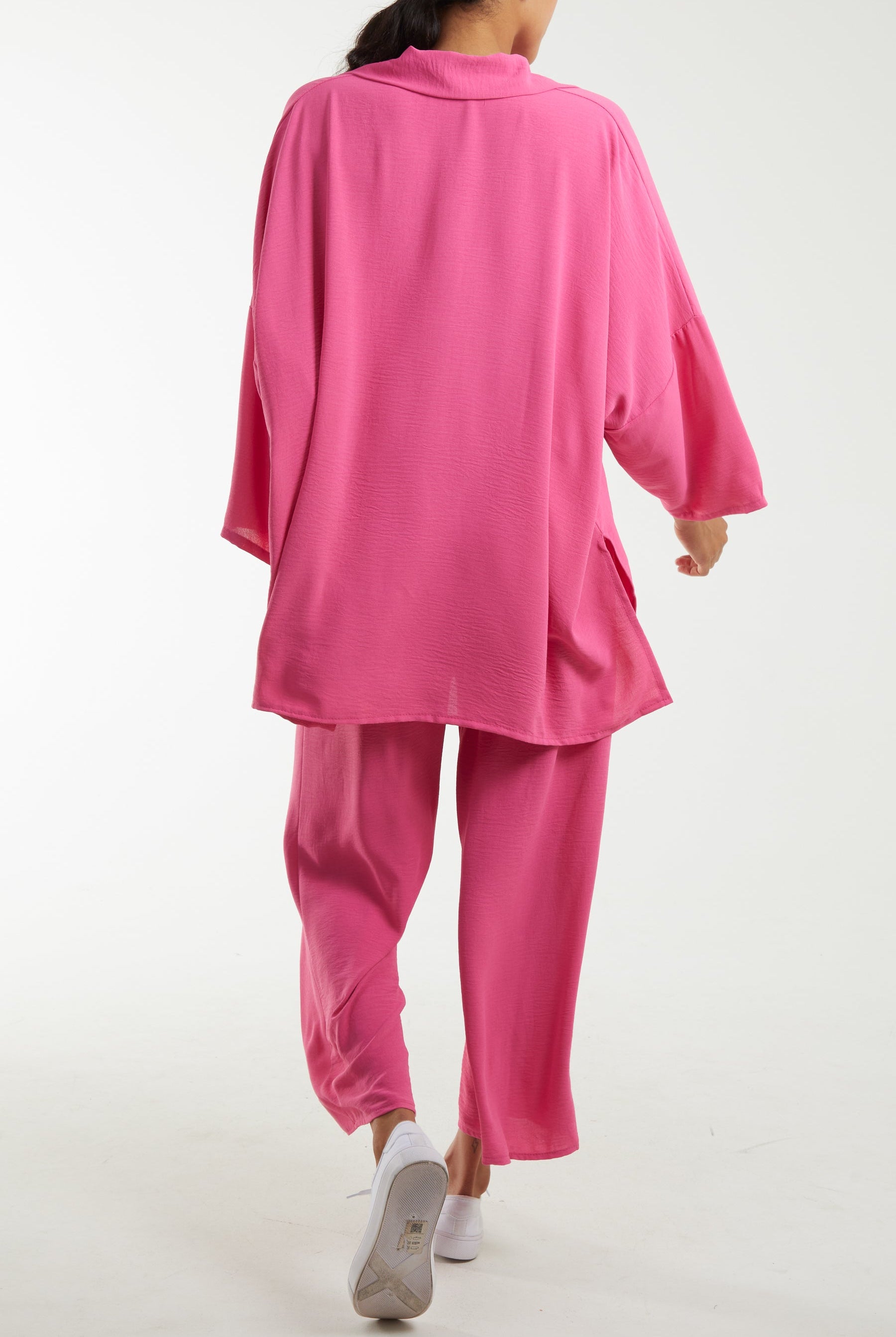 Long Sleeve Shirt & Culottes Co-Ord Set Co-Ords WearAll