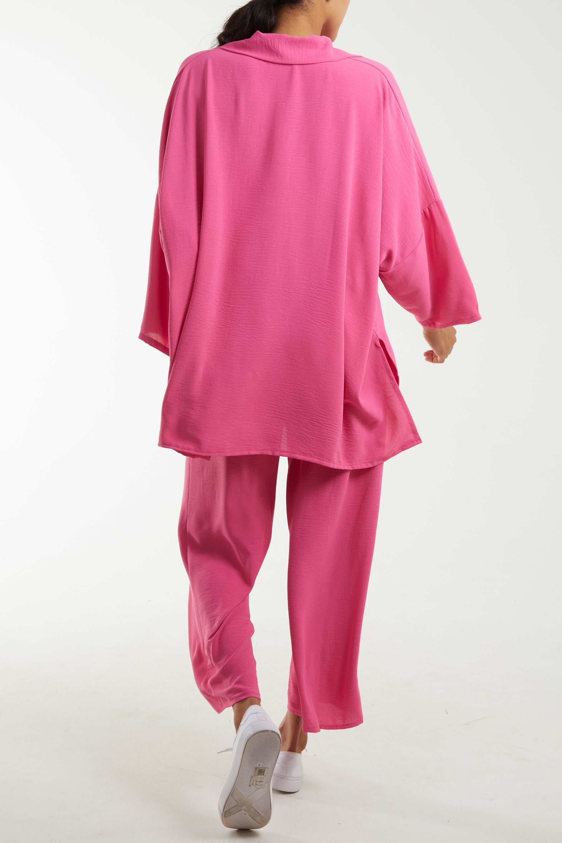 Long Sleeve Shirt & Culottes Co-Ord Set Co-Ords WearAll