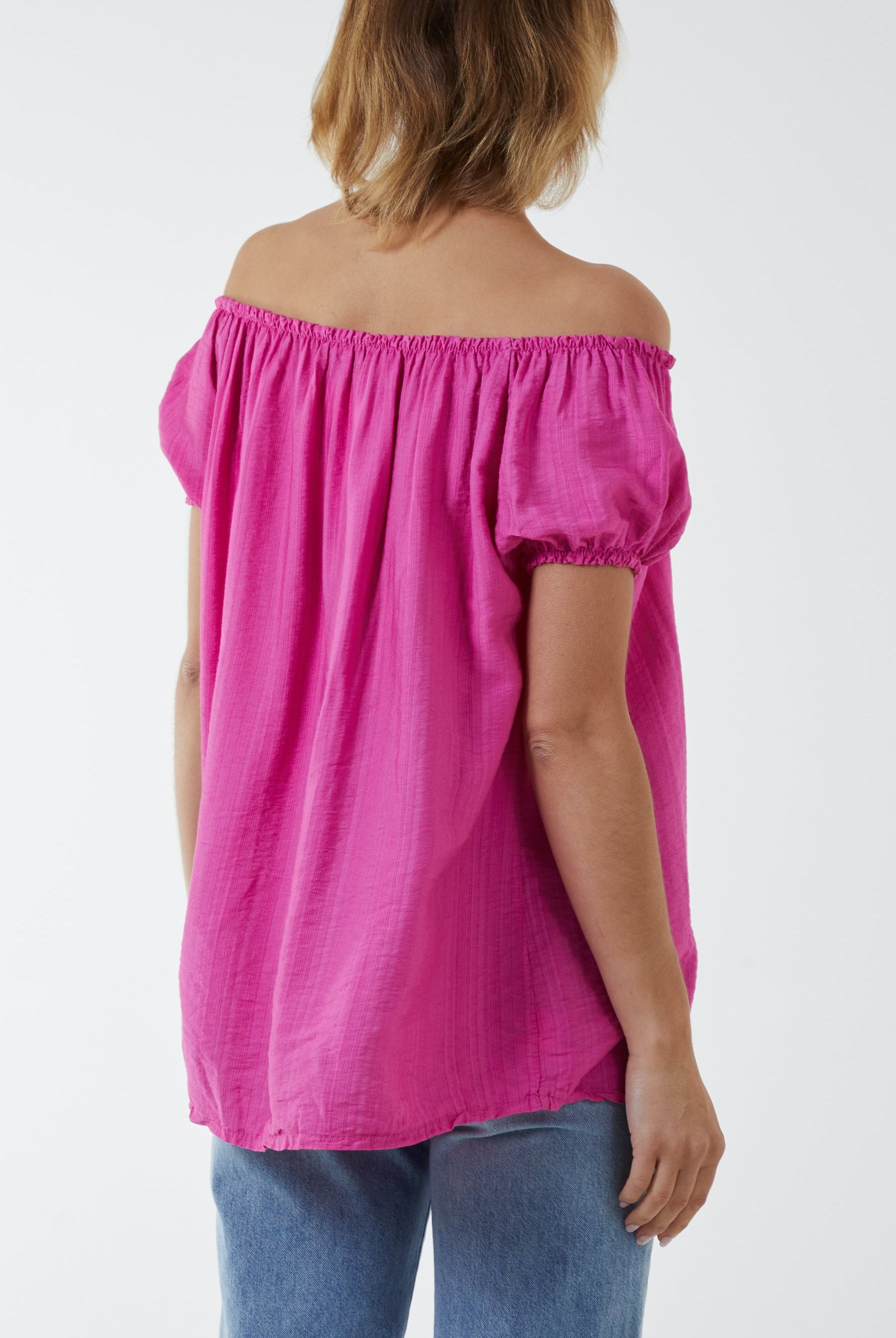 Short Sleeve Bardot Top Tops WearAll