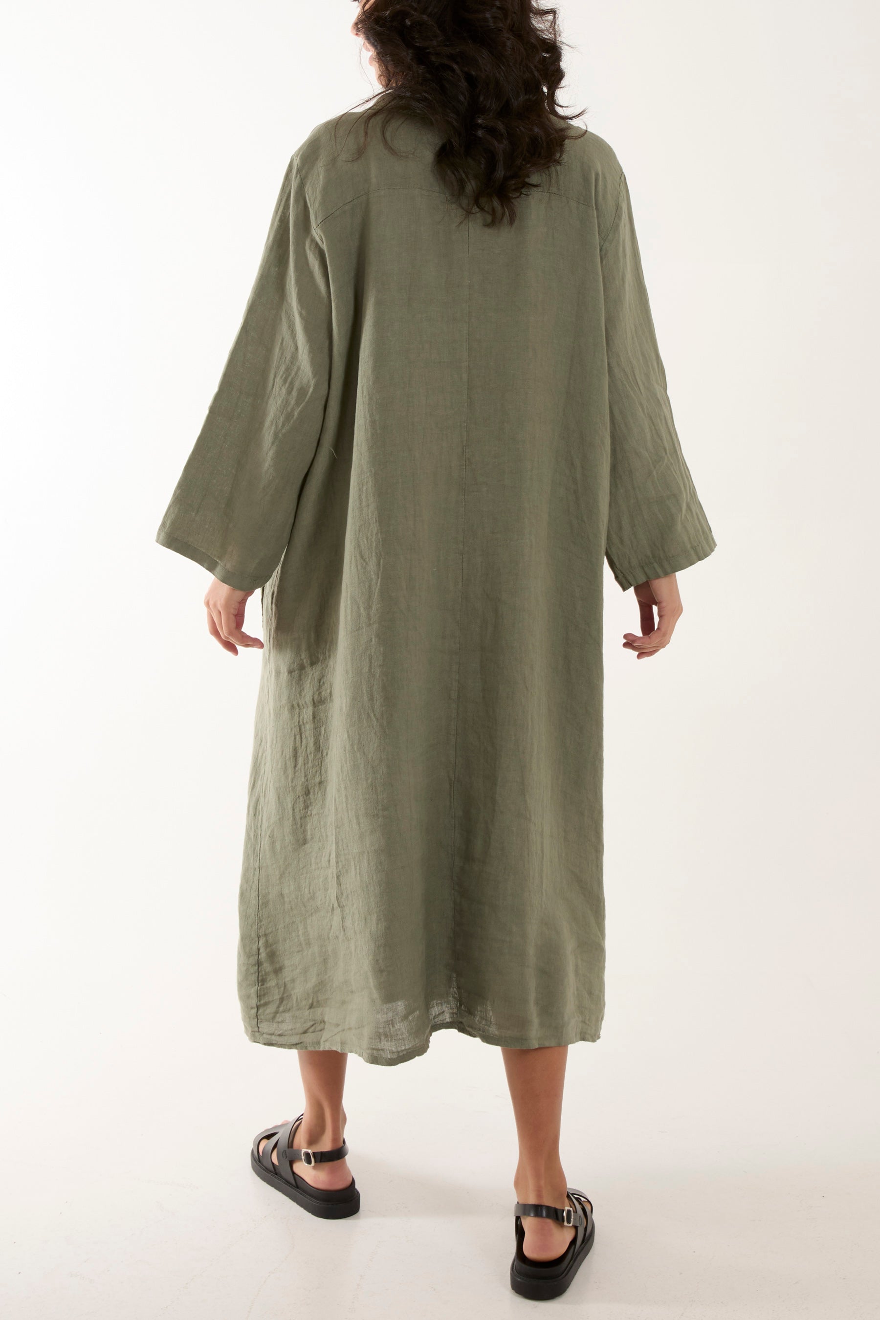 Oversized Button Through Pocket Shirt Dress Dresses WearAll