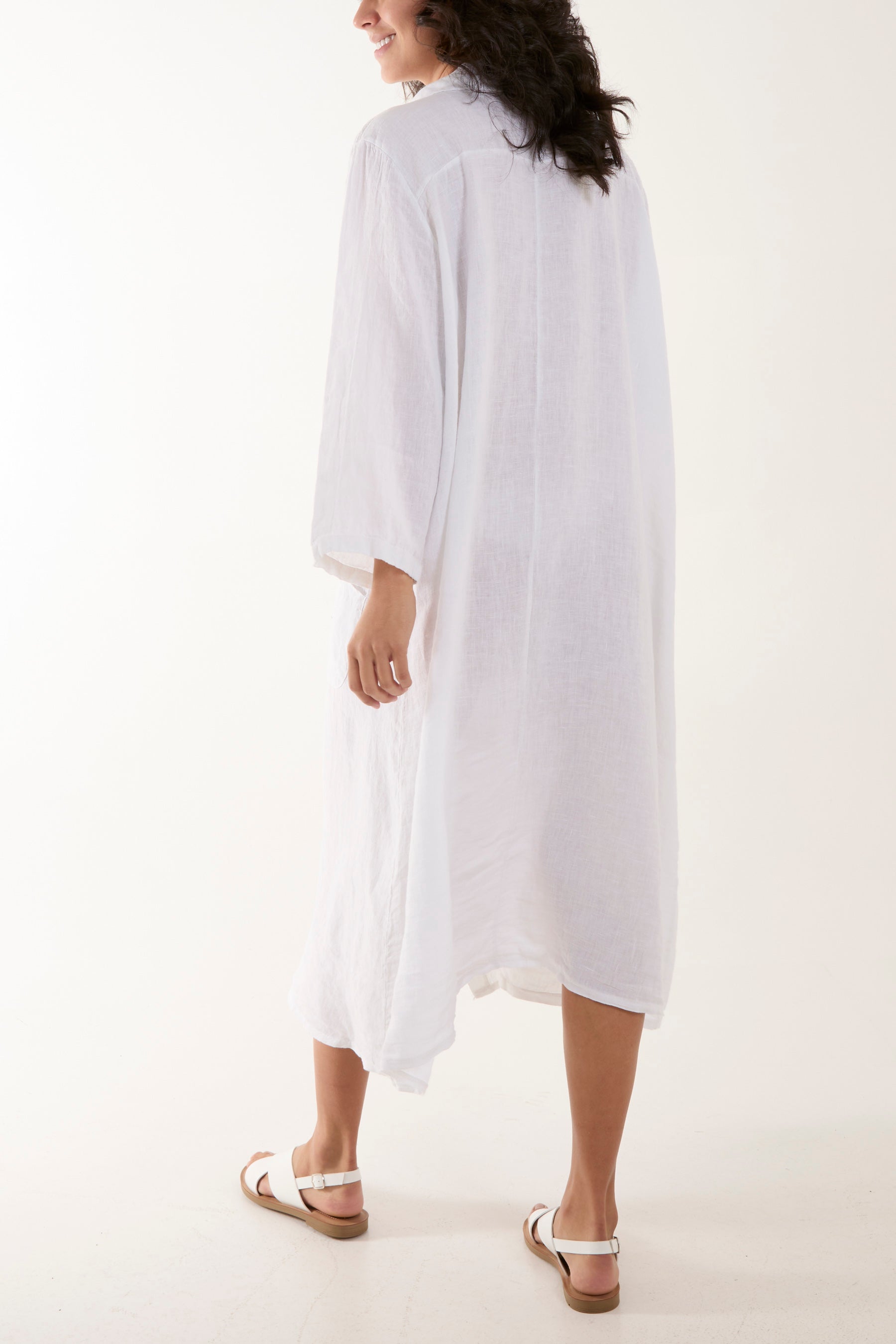 Oversized Button Through Pocket Shirt Dress Dresses WearAll
