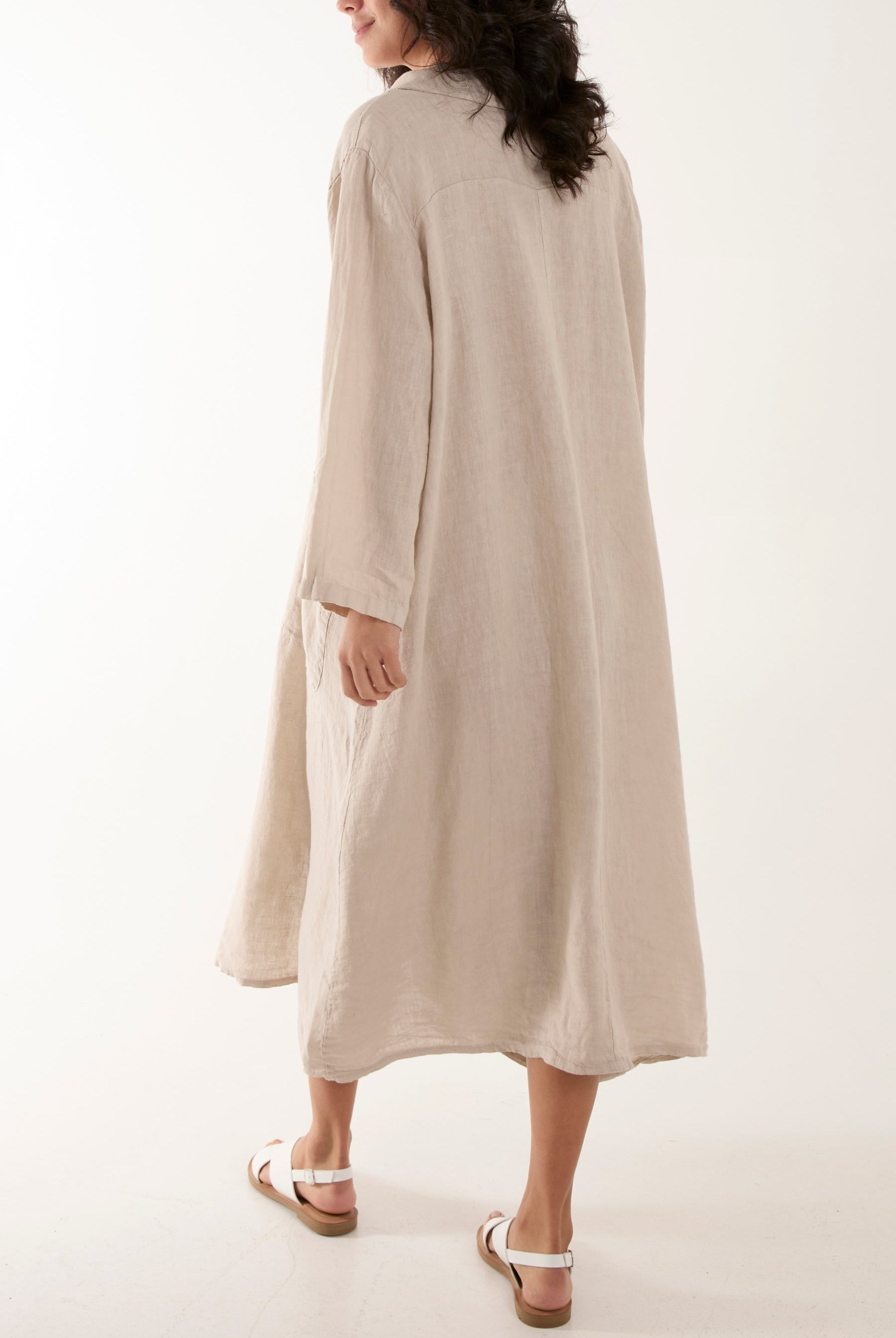 Oversized Button Through Pocket Shirt Dress Dresses WearAll