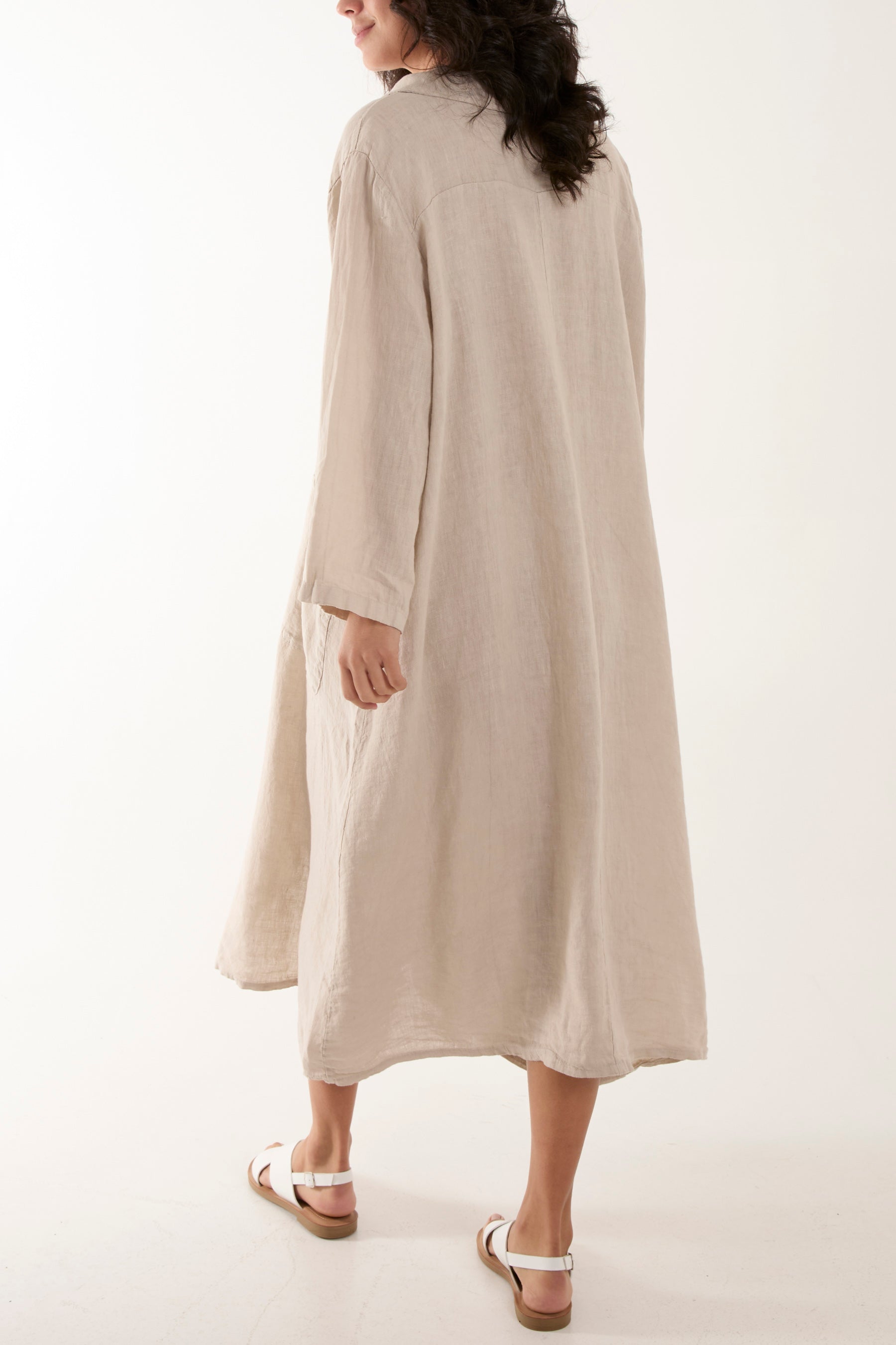 Oversized Button Through Pocket Shirt Dress Dresses WearAll