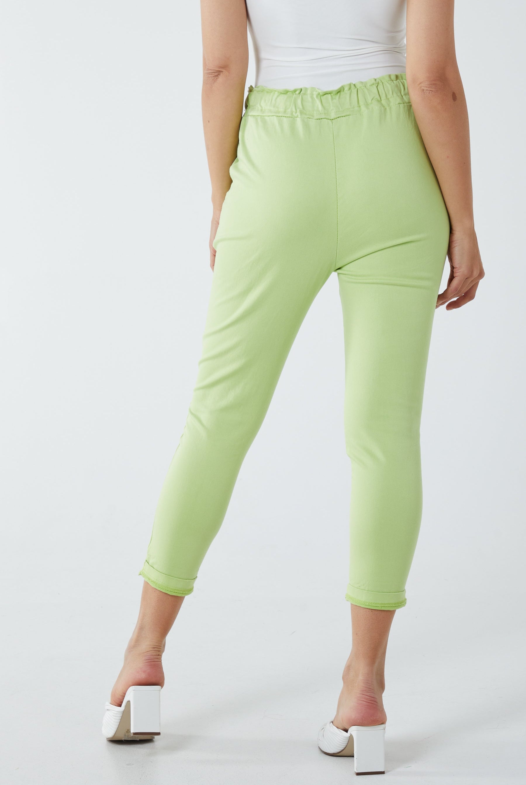 Glitter Drawstring Pocket Panel Trousers TRS1 WearAll