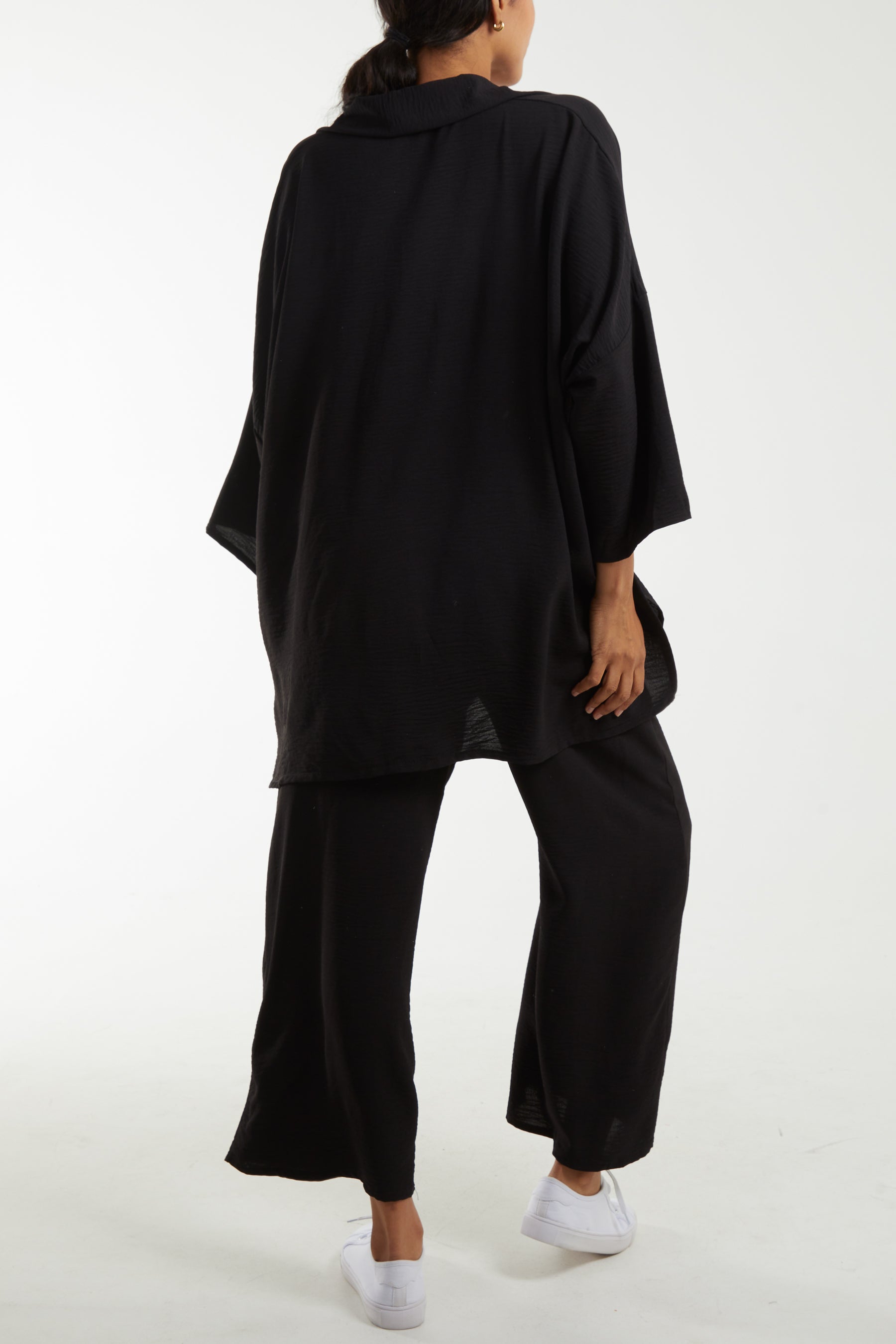 Long Sleeve Shirt & Culottes Co-Ord Set Co-Ords WearAll