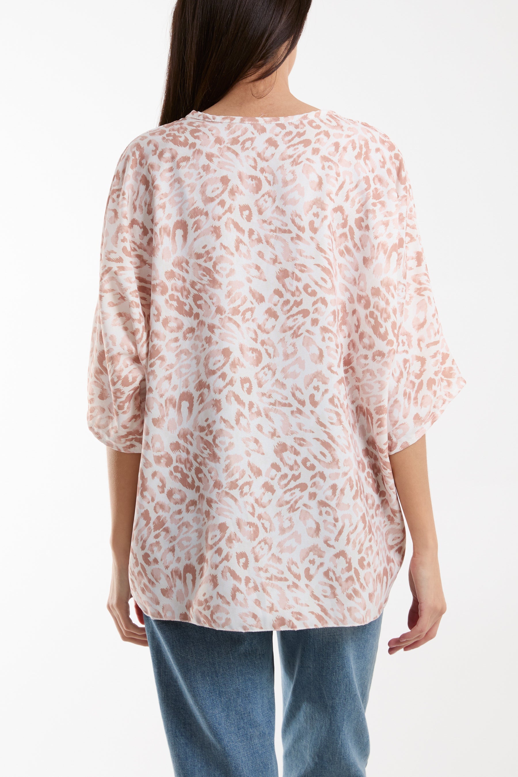 Knot Front Leopard Print Top Tops WearAll