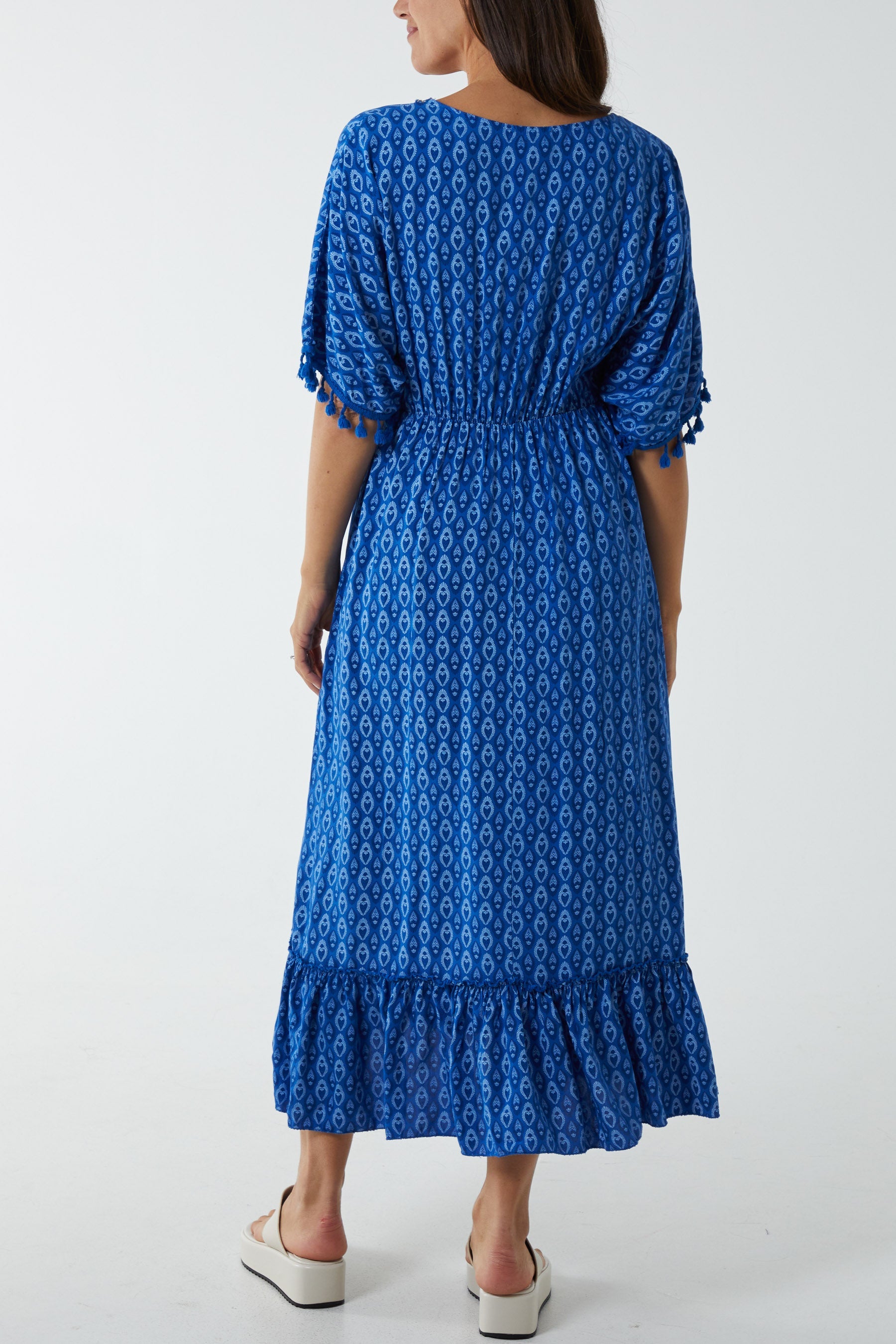 Mosaic Print Tassel Dress Dresses WearAll