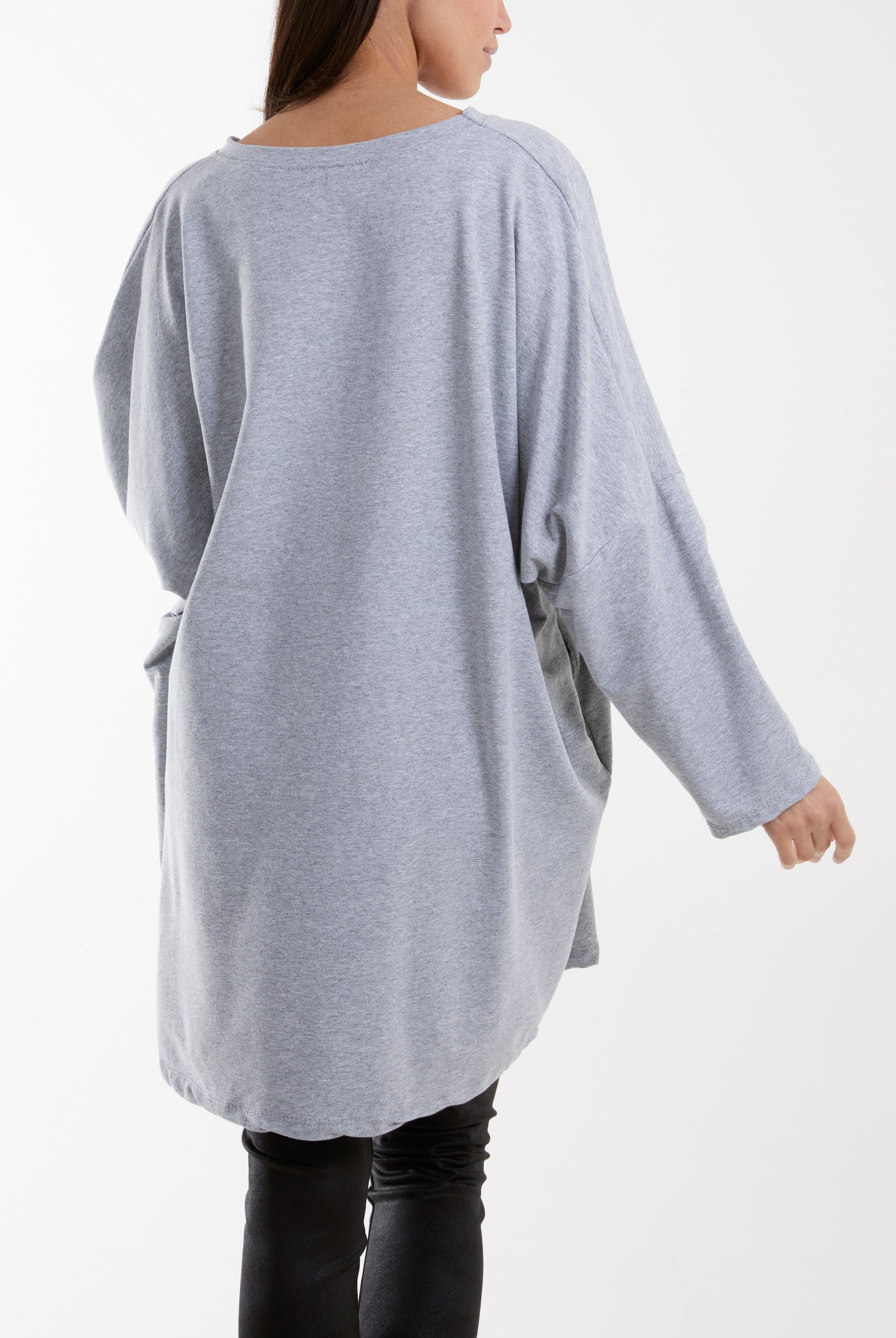 Daisy Long Fine Sweat Top Sweatshirt WearAll