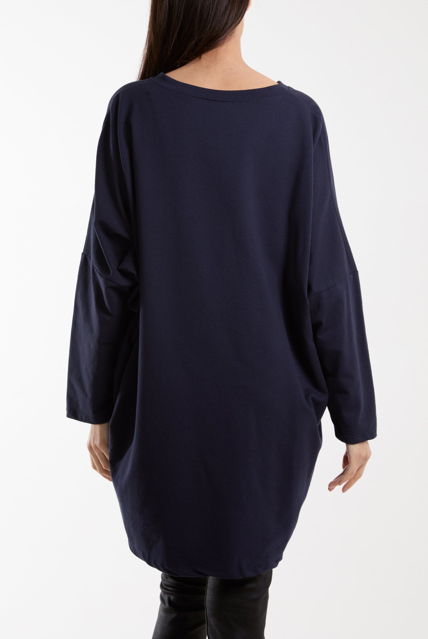 Daisy Long Fine Sweat Top Sweatshirt WearAll