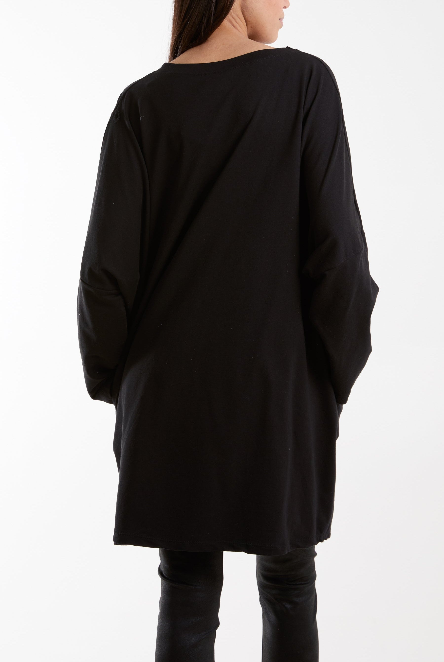 Daisy Long Fine Sweat Top Sweatshirt WearAll