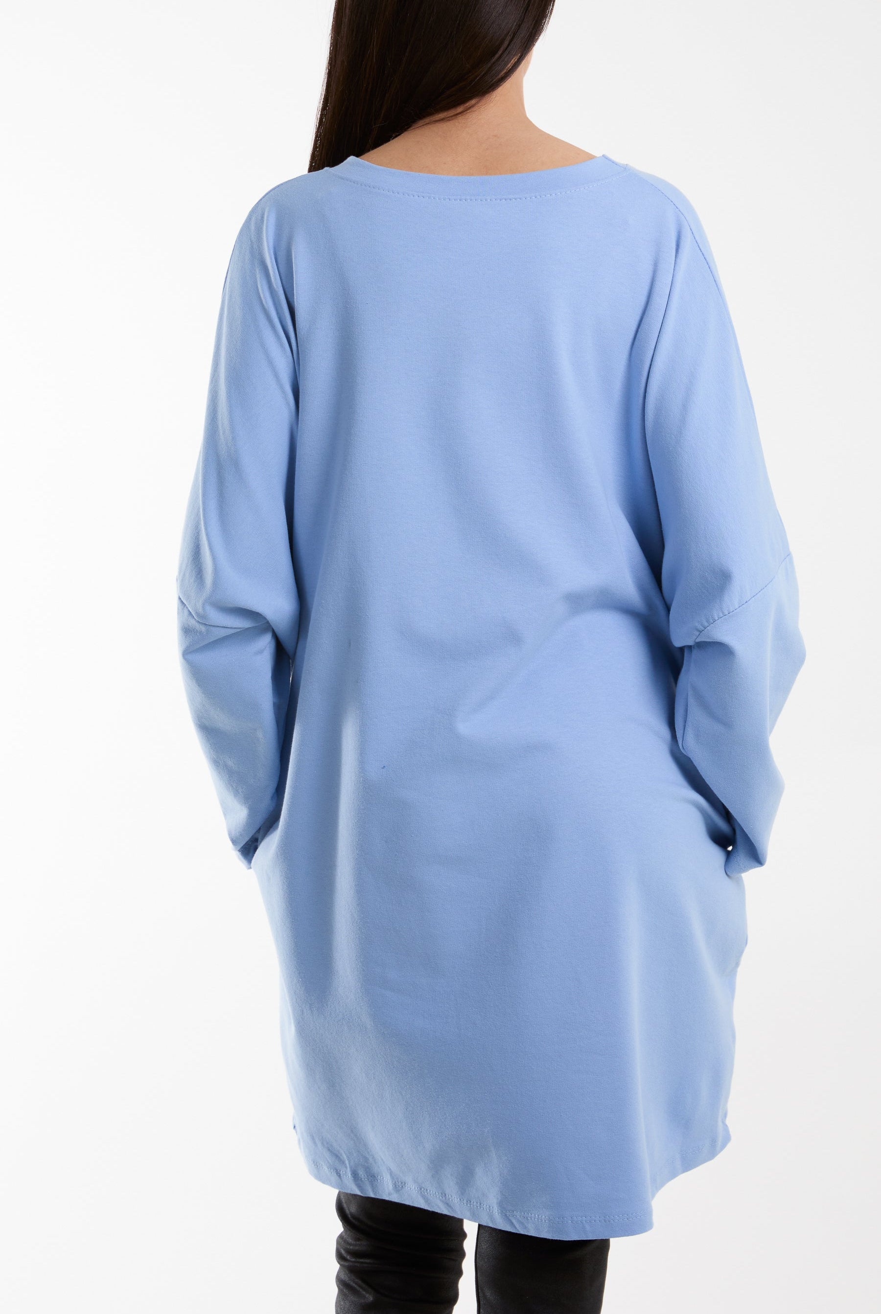 Daisy Long Fine Sweat Top Sweatshirt WearAll